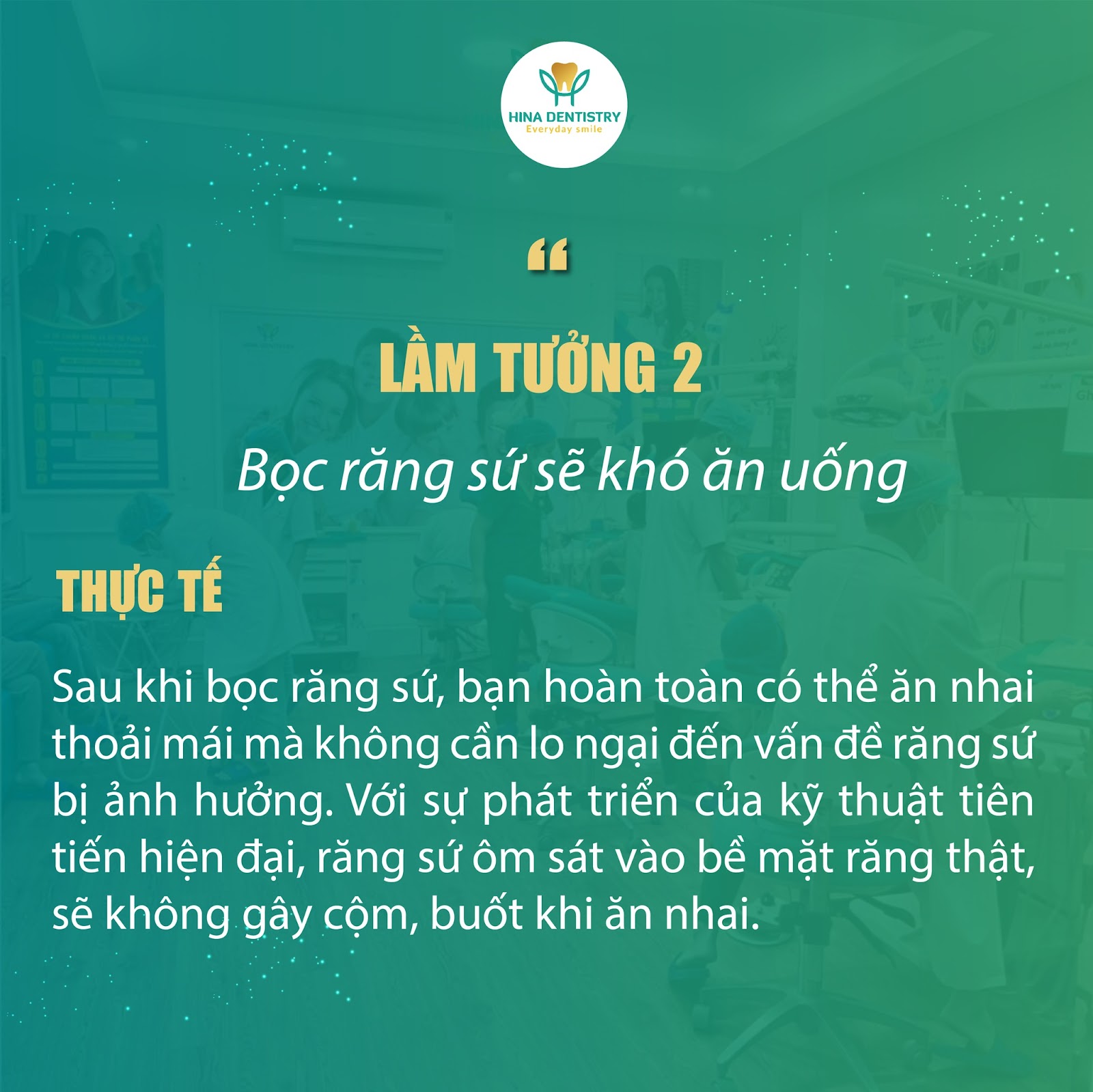 4 lầm tưởng về răng sứ thẩm mỹ