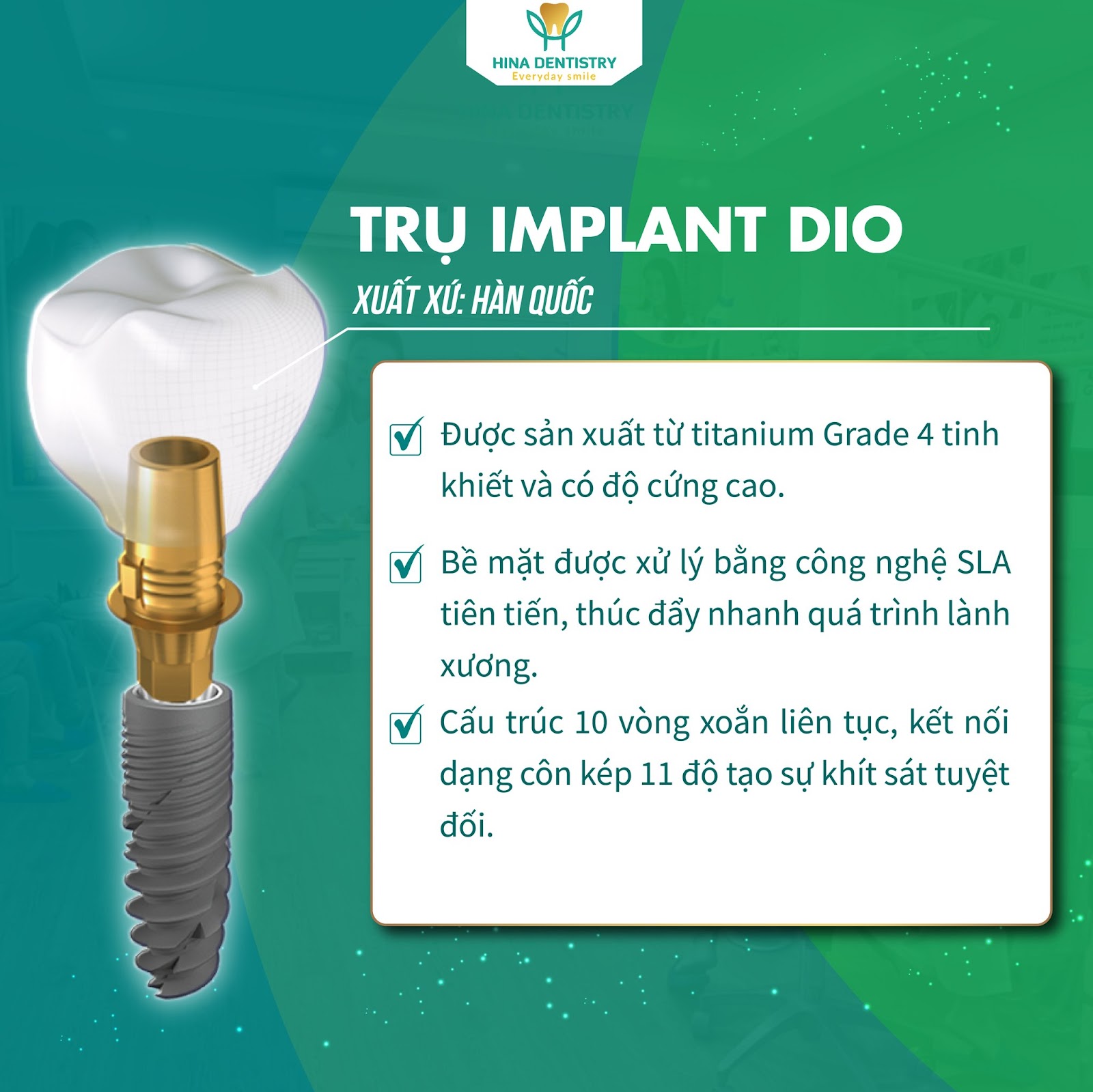 Trụ Implant Dio - Hàn Quốc