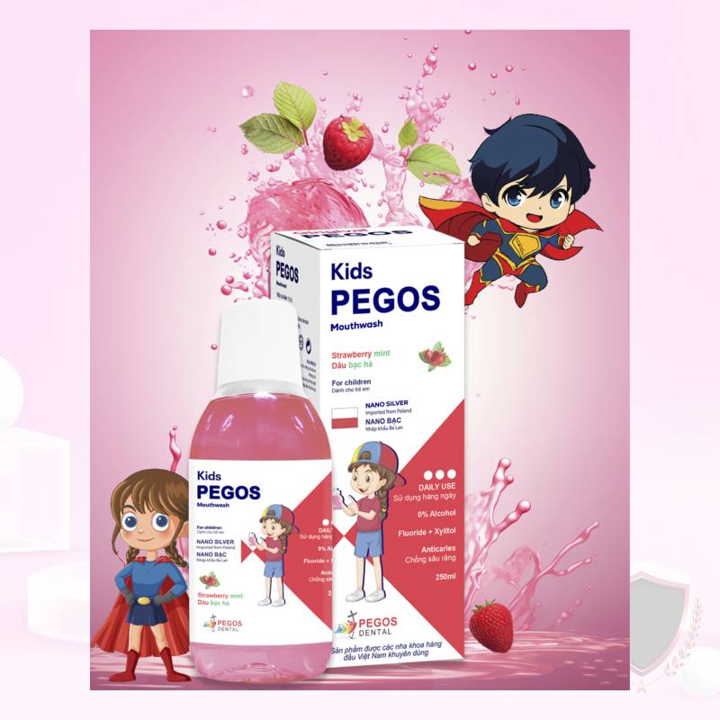 Nước súc miệng Pegos KID